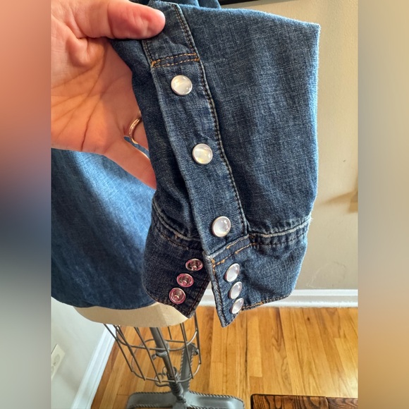 Alexa Chung for Madewell denim western shirt - S - Picture 7 of 9